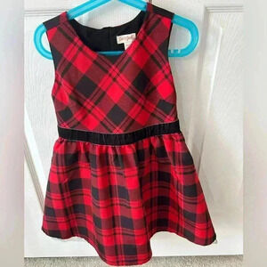 Cat and Jack girl red dress